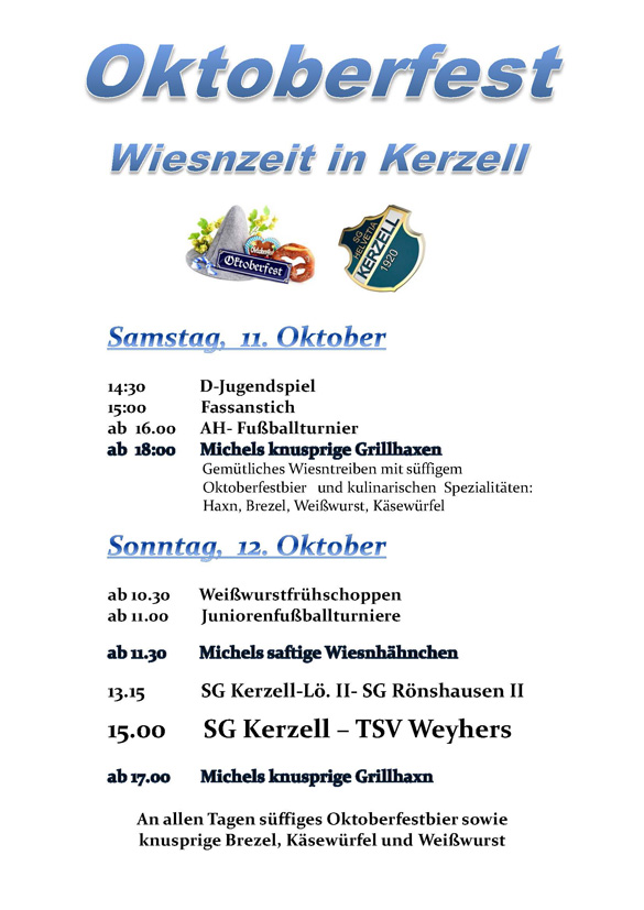Oktoberfest 2014 in Kerzell