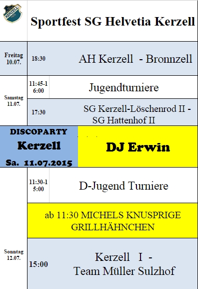 SG Kerzell Sportfest